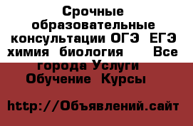 Срочные образовательные консультации ОГЭ, ЕГЭ химия, биология!!! - Все города Услуги » Обучение. Курсы   